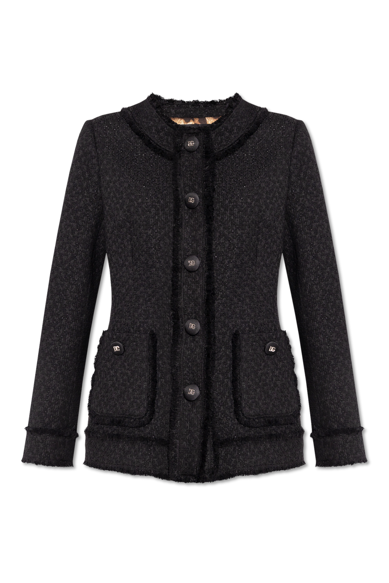 ジャケット Dolce & Gabbana FW24 Black tweed blazer (F2940TGDCLW N0000) Black Tweed Blazer Dolce & Gabbana - Vitkac Italy